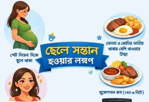 ছেলে সন্তান হওয়ার লক্ষণ সমূহ