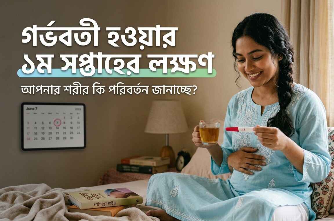 গর্ভবতী হওয়ার ১ম সপ্তাহের লক্ষণ (Pregnant Howar Lokkhon)