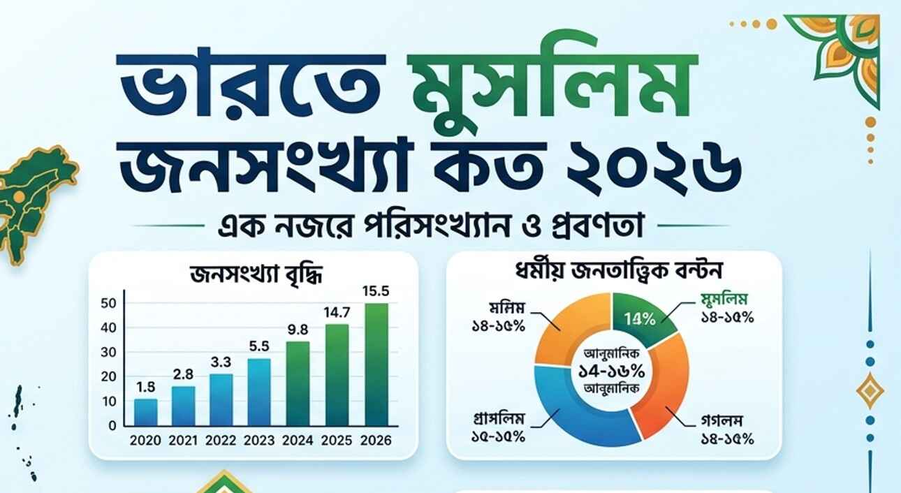 ভারতে মুসলিম জনসংখ্যা কত ২০২৬